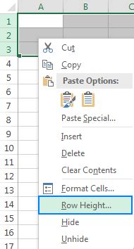 Excel Zeilenhöhe Ändern und AutoFit