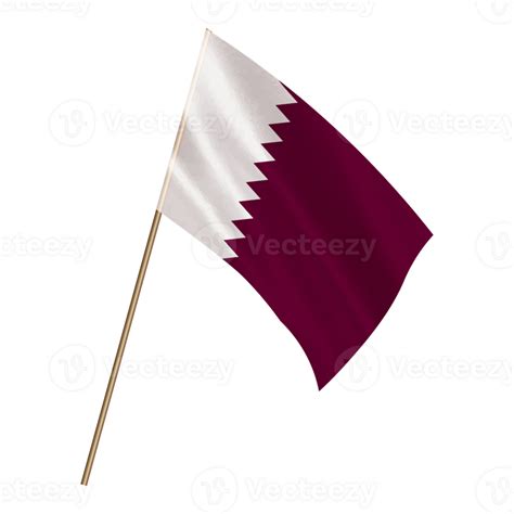 Isolated national flag of Qatar 23636366 PNG