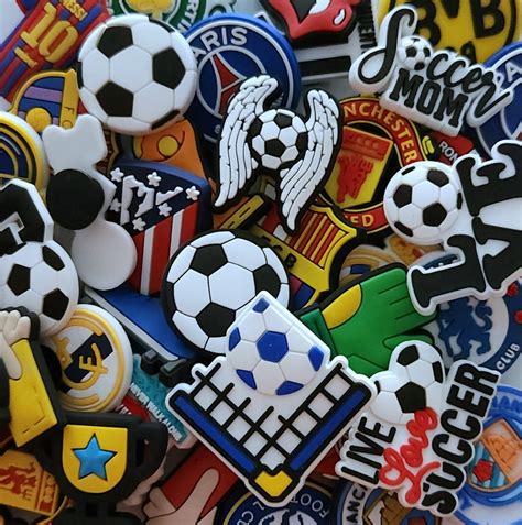 European Soccer Croc Charms Soccer Teams Soccer Ball Messi Cr7 Real