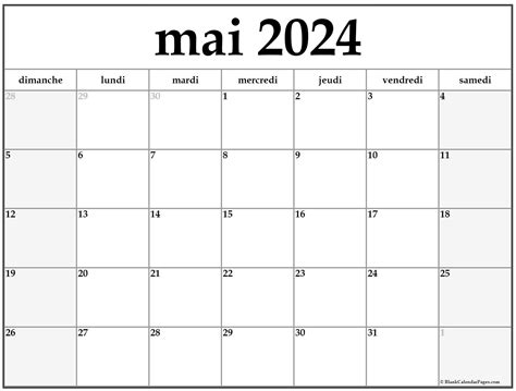 Calendrier à Imprimer Mai 2024 Fiann Jeralee