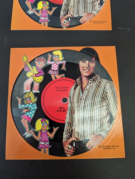 1972 Bobby Sherman Post Cereal 33 1 3 RPM Record Set Of 4 Canadian