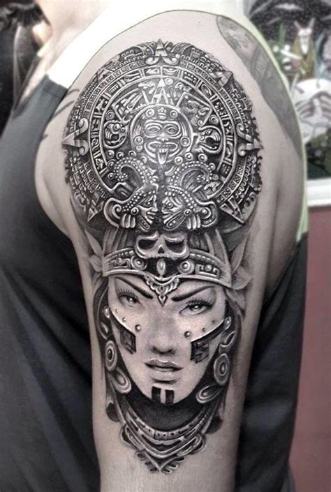 Los Mejores Tatuajes Aztecas Y Mayas Con Significado Completo Y Real