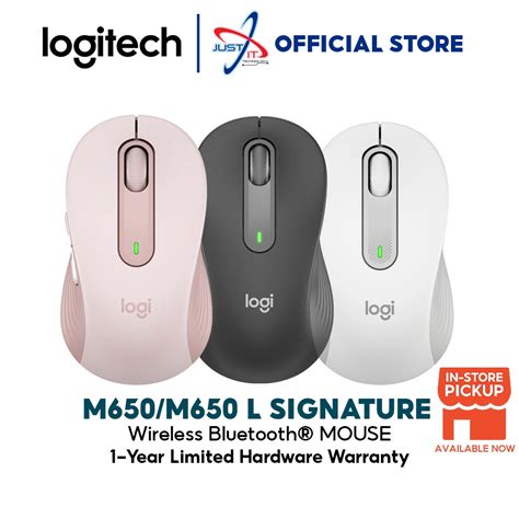 LOGITECH ( M650 / M650 L ) USB Receiver Bluetooth Low Energy Technology Mouse Silent Clicks ...