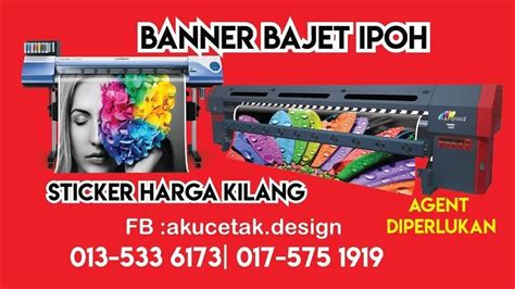 Jom Tempah Banner Niaga Jus Buah Buahan Ready Design Size X Kaki