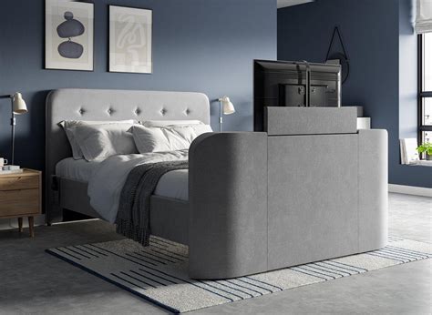 Blakely Upholstered Smart LED TV Bed Frame (£999) - Mattresses ...