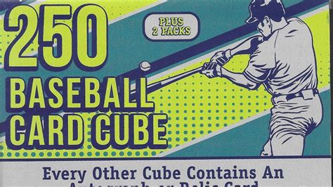 250 Baseball Trading Card Cube From Target 2 Packs And A Autograph