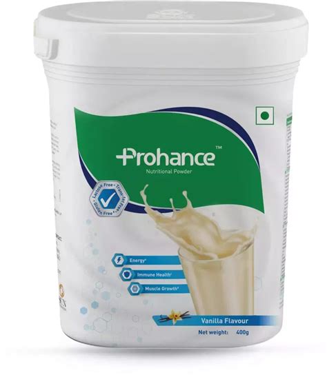 Prohance Vanilla Powder 400 Gm Price Uses Side Effects Composition