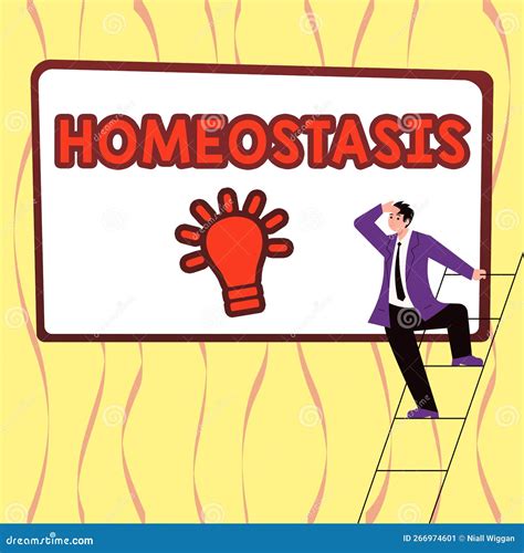 Leyenda De Texto Que Presenta Homeostasis Palabra Escrita Sobre La