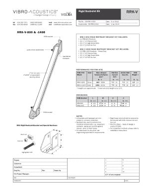 Fillable Online Rigid Restraint Kit RRK V Vibro Acoustics Fax Email