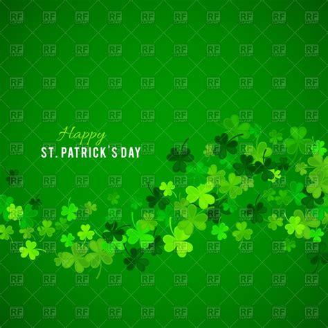 🔥 Free Download St Patricks Day Background With Clovers Vector Image