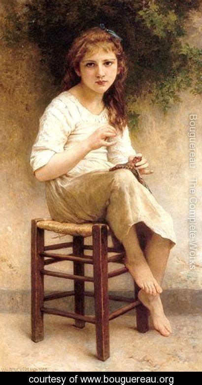 The Knitting Girl William Adolphe Bouguereau