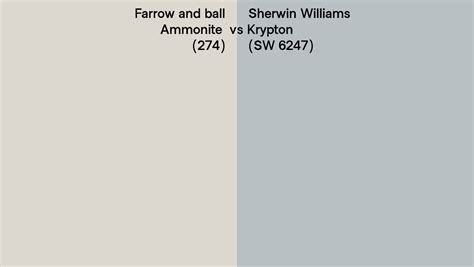 Farrow And Ball Ammonite 274 Vs Sherwin Williams Krypton Sw 6247