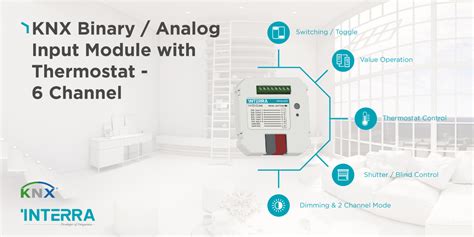 Interra Knx Binary Analog Input Module With Thermostat Channel