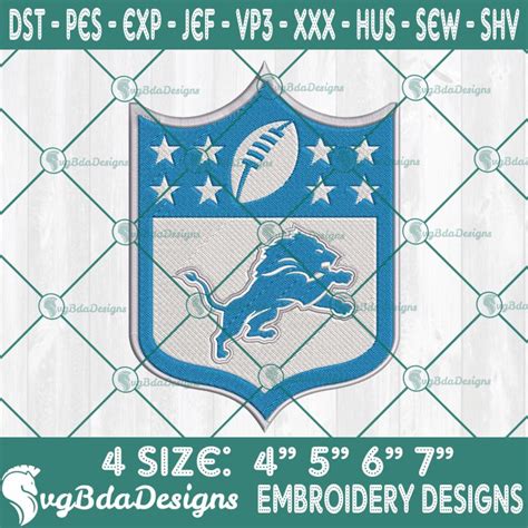 Detroit Lions Logo NFL Embroidery Designs