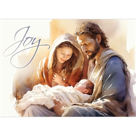 Catholic Christmas Card – Joyful Holy Family (set of 10) | Vianney ...