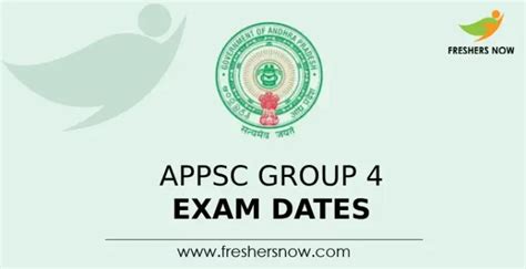 Appsc Group Exam Dates Announced