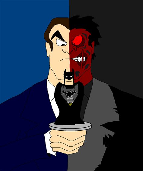 The Batman Vs Two Face By Scurvypiratehog On Deviantart