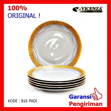 Jual Piring Makan Motif Emas Ceper Piring Keramik Mewah 105 Inch 26 Cm