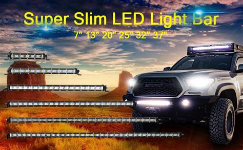 Rigidon Pcs Inch W Spot Beam Car Led Light Bar Single Row Supper