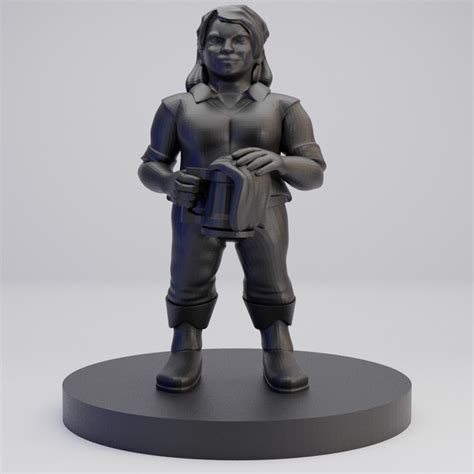 Hot Goblin Dwarf Female Barkeep