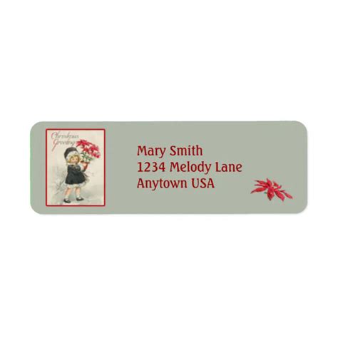 Vintage Victorian Art Address Label Stickers | Zazzle