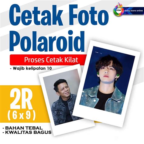 Jual Astone Cetak Foto Polaroid Ukuran R Custom Polaroid Desain Suka