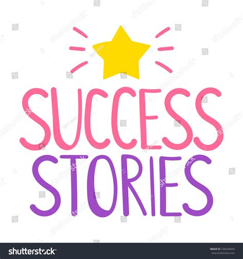 Success Stories Vector Hand Drawn Illustration Stock Vector Royalty