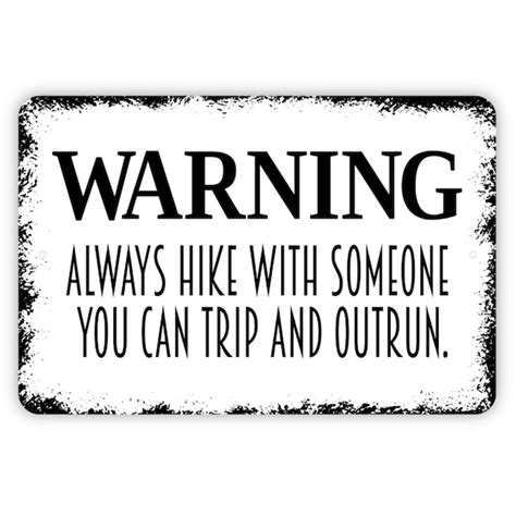 Funny Hiking Trail Signs - Etsy