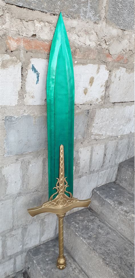 Moonstone Crystal Greatsword Cosplay Etsy