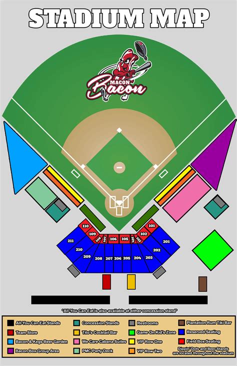 Stadium Map - Macon Bacon Baseball