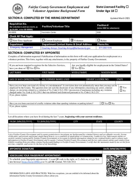 Fairfax County Employment Fill Out Sign Online DocHub