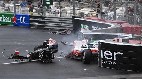 Monaco Grand Prix 2022: Mick Schumacher car splits in half, F1 news ...