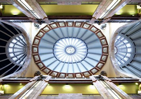 La Cúpula Del Palacio De Bellas Artes Vista Desde Adentro Foto