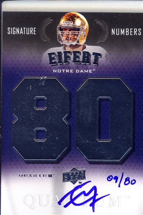 Tyler Eifert Rc Rookie Draft Auto Autograph Notre Dame Irish College 9