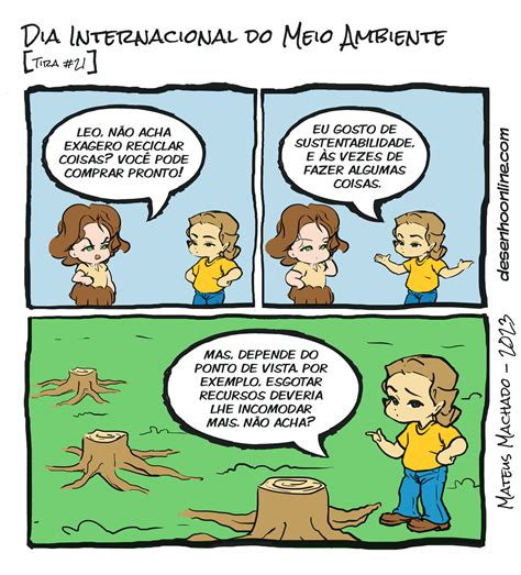 Dia Internacional Do Meio Ambiente Tira