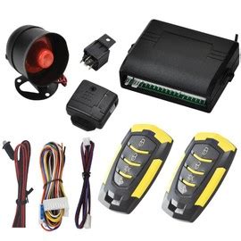 Système de sécurité universel pour voiture 12V avec 2 télécommandes et