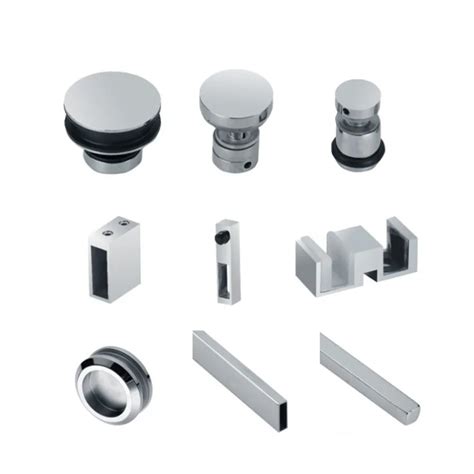 Bathroom Shower Door Parts The Frameless Sliding Glass Door Hardware Of Frameless Shower System