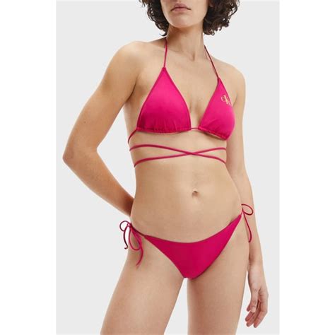 Calvin Klein Logolu Çıkarılabilir Dolgulu Üçgen Bikini Üstü Fiyatı