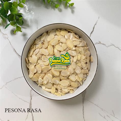 Jual Promo Kacang Almond Slice Mentah Premium Organic Raw Slice