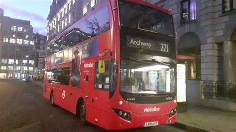 Last Day Metroline Vmh Lk Ahy On Route At Moorgate