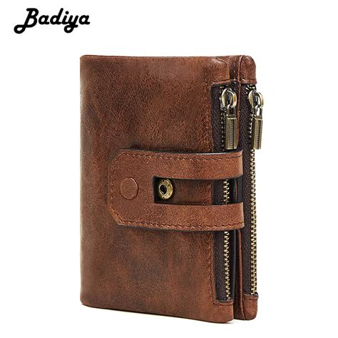 Nueva Cartera De Cuero Genuino Para Hombre Tarjeteros Rfid Para Hombre