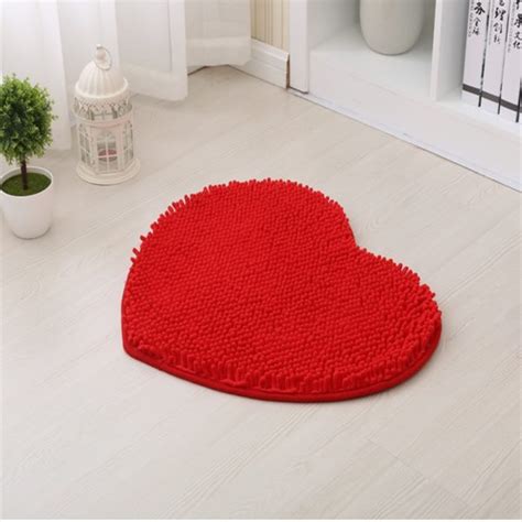 Tapis De Bain En Forme De C Ur Tapis Modernes