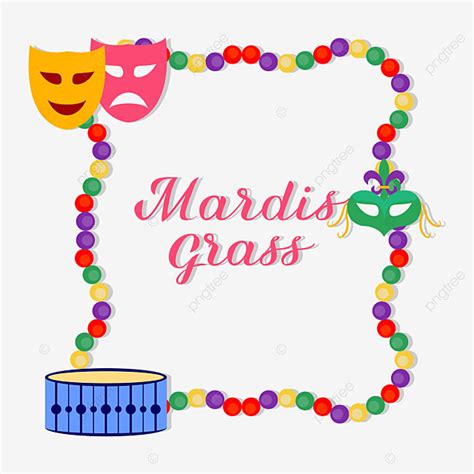 Vector Mardi Gras With Mask Design Brazil Festival Face Mask Drum