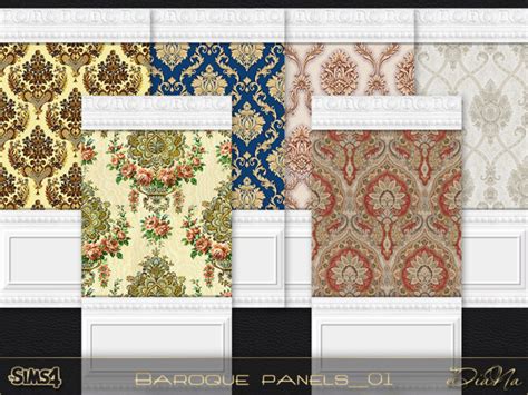 Baroque Panels 01 The Sims 4 Catalog