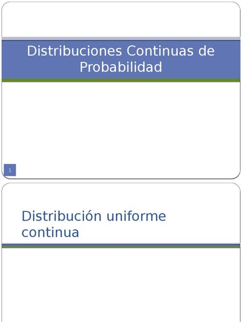 Pdf Distribuciones Continuas De Probabilidad Pptx Dokumen Tips