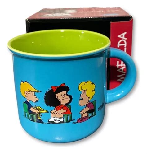 Taza Grande Para Cafe Dise O Mafalda Frases Porcelana Ml En Venta