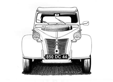 Dibujos De Coches Citroen Cv