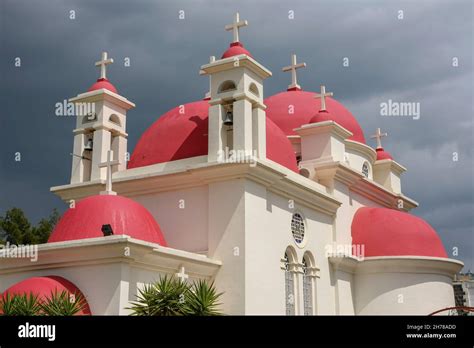 Israel Capernaum By The Sea Of Galilee The Greek Orthodox Church Of