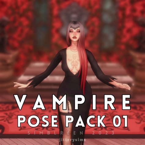 Vampire Pose Pack Simblreen Jitterysims On Tumblr