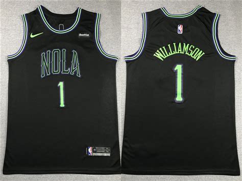 New Orleans Pelicans 1 Zion Williamson 2023 24 Black City Edition